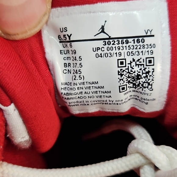 Nike Air Jordan 9 IX BG Retro Gym Red 302359-160  US Size 6.5Y (8 Wmns) CLEAN!!! - Picture 11 of 16